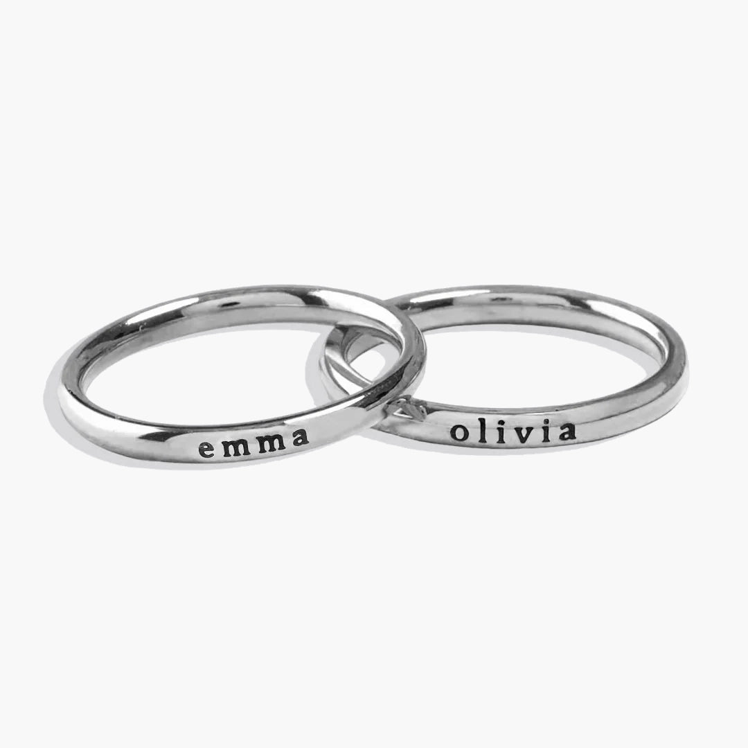 Stapelbarer Namensring