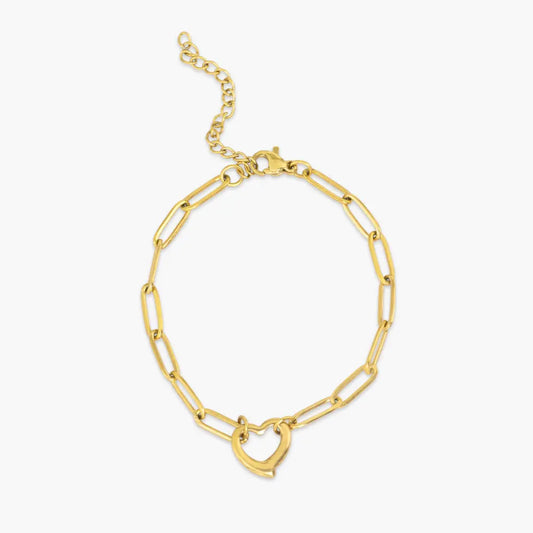 Herzarmband mit Gliederkette