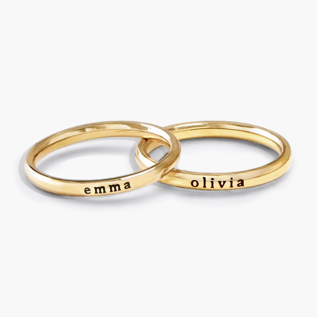 Stapelbarer Namensring